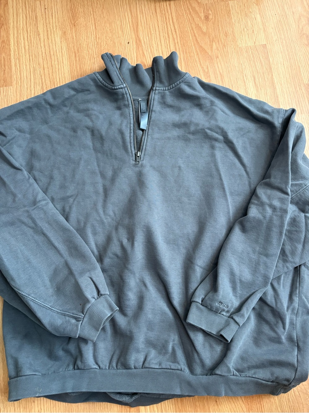 SKIMS Crewneck Quarter-Zip Sweater XS